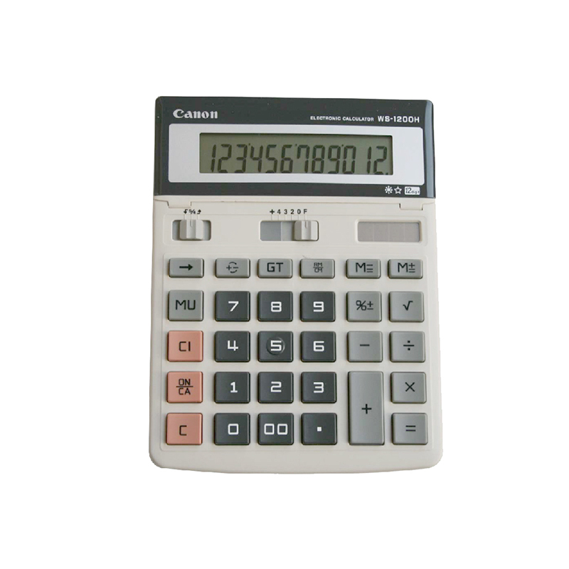 佳能计算器ws-1200h 12位
